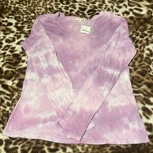 Purple Tie Die Long sleeve Shirt
